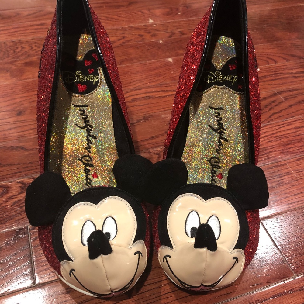Never use Mickey Mouse heels. offers accepted